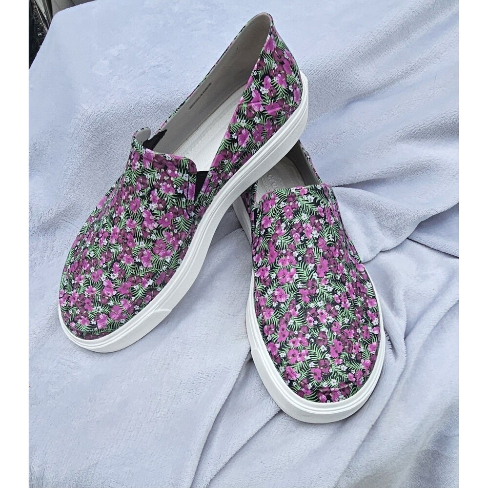 Crocs CitiLane Roka Graphic Slip-On Pink Tropical Floral Women 10 Cottagecore